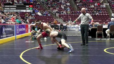 145 lbs Quarterfinal - Logan Maurer, Cumberland Valley vs Daniel Dennis, Central Bucks West