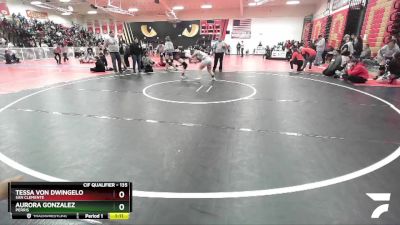 135 lbs Champ. Round 2 - Tessa Von Dwingelo, San Clemente vs Aurora Gonzalez, Perris