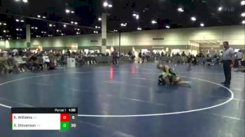 113 lbs Round 3 (10 Team) - Ayla Stevenson, Franklin Blue vs Keyontray Williams, Storm Wrestling Black