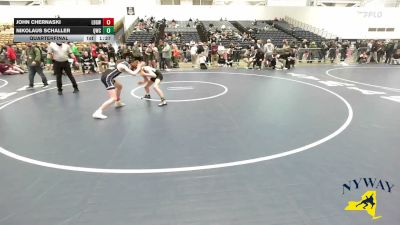 103 lbs Quarterfinal - John Chernaski, Long Beach Gladiators Wrestling vs Nikolaus Schaller, Quaker Wrestling Club