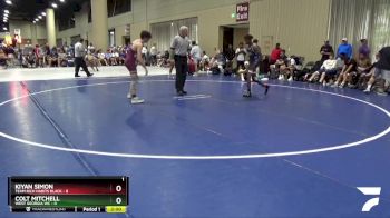 120 lbs 4th Wrestleback (32 Team) - Kiyan Simon, Team Rich Habits Black vs Colt Mitchell, West Georgia WC