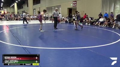 120 lbs 4th Wrestleback (32 Team) - Kiyan Simon, Team Rich Habits Black vs Colt Mitchell, West Georgia WC