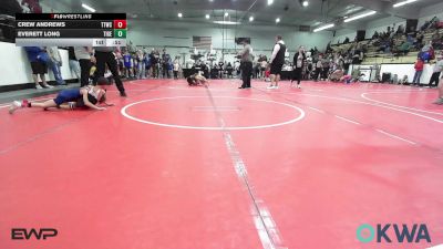 43-46 lbs Rr Rnd 3 - Crew Andrews, Team Tulsa Wrestling Club vs Everett Long, Tiger Trained Wrestling