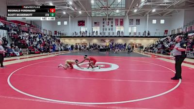106 lbs Semifinals (8 Team) - Reginald Ferdinand, Laurel H S vs Scott McDermott, Saint Mark`s