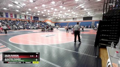 125 lbs Champ. Round 2 - Jalen Dunson, Wisconsin-Whitewater vs Quinton Chavez, Nebraska Wesleyan University