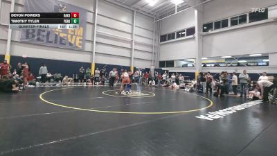 177 lbs Quarterfinal - Devon Powers, Oakdale vs Timothy Tyler, Pennsauken
