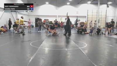 105 lbs Rr Rnd 1 - Zoey Hernandez, Razor - GK12E vs Gianna Pepe, Taylor Hammer Girls - GK12E