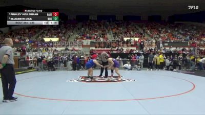 235 lbs 3rd Place Match - Elizabeth Dick, Nickerson HS vs Finnley Kellerman, Baldwin Hs