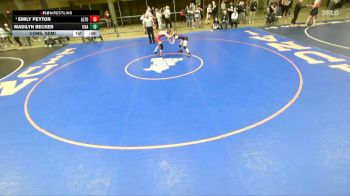 100 lbs Cons. Semi - Emily Peyton, Unattached vs Madilyn Becker, Unattached