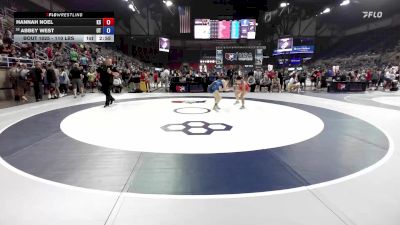 110 lbs Champ. Rd Of 128 - Hannah Noel, KS vs Abbey West, UT