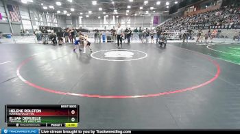 44-48 lbs Round 1 - Helene Rolston, Flathead Valley WC vs Elijah Deruelle, Team Real Life Wrestling