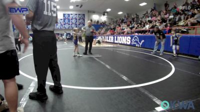 49 lbs Rr Rnd 3 - Tyler Lindsey, Clinton Youth Wrestling vs Drew Price, Team Tulsa Wrestling Club