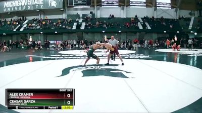 174 lbs Semifinal - Ceasar Garza, Michigan State vs Alex Cramer, Central Michigan