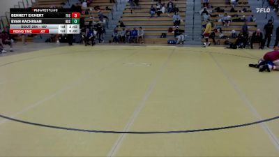 197 lbs Cons. Round 1 - Bennett Eichert, Triton Community College vs Evan Kachigian, Harper CC