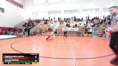 106 lbs Semifinal - Christopher Garcia, Monte Vista vs Steven Brown, Southwest