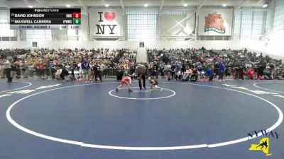 50 lbs Champ. Round 1 - Maxwell Cabrera, Johnstown Pee Wee Wrestling Club vs David Johnson, NWAA