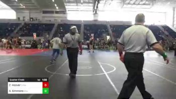 102 lbs Quarterfinal - Zack Hoover, Dynasty WC vs Aiden Simmons, Driller WC