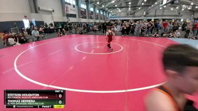 80 lbs Cons. Round 2 - Thomas Herrera, El Paso Enforcers Wrestling Club vs Stetson Houghton, Hill Country Wildcats Wrestling Club