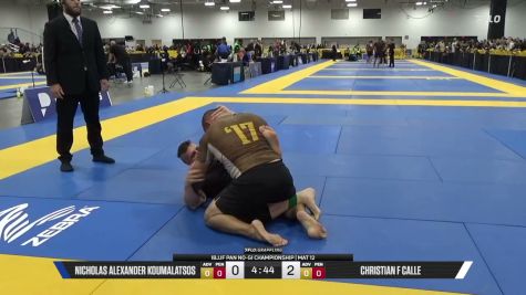 Christian F Calle vs Nicholas Alexander Koumalatsos 2026 Pan IBJJF Jiu-Jitsu No-Gi Championship