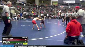 73-81 lbs Round 2 - Lily Jones, Millard South vs Brinlie Bazer, Nebraska Wrestling Academy