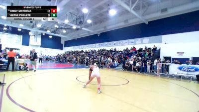 100 lbs Cons. Round 2 - Getse Poblete, Capistrano Valley vs Emily Mayorga, Eisenhower