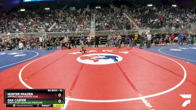 53 lbs Cons. Round 4 - Hunter Frazier, Greybull Basin Athletic Club vs Dax Casper, Green River Grapplers Wrestling