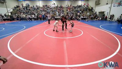 52 lbs Quarterfinal - Colter Chaffin, Wagoner Takedown Club vs Conner Woods, Salina Wrestling Club