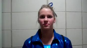 Sara Shipley (UK) on her first college meet