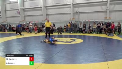 65-M lbs Consi Of 16 #1 - Maxwell Ralston, PA vs Lincoln Burns, OH