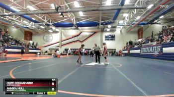 105 lbs Cons. Round 2 - Annika Hull, Naperville (Central) vs Hope Donnamario, Morton Cicero