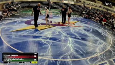 130 lbs Round 1 (4 Team) - Peyton Kratochvill, Holmen vs Laken Kapaun, Central Cass