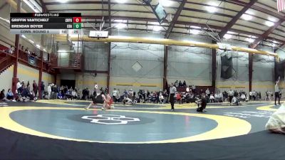 165 lbs Cons. Round 4 - Griffin Vantichelt, Crown Point vs Brendan Boyer, Christian Brothers Academy