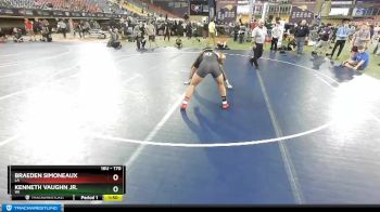 170 lbs Quarterfinal - Braeden Simoneaux, LA vs Kenneth Vaughn Jr., WI