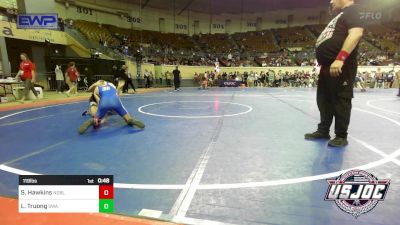 119 lbs Consi Of 8 #1 - Steven (Stevie) Hawkins, Noble Takedown Club vs Llyon Truong, Shelton Wrestling Academy