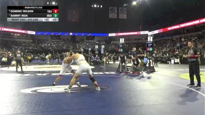 215 lbs Consi Of 8 #2 - Dominic Wilson, Tulare Union (CS) vs Sammy Seja, Buchanan (CS)