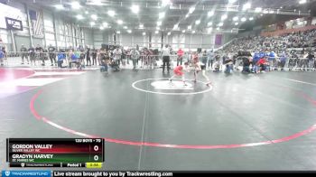 70 lbs Cons. Round 2 - Gordon Valley, Silver Valley WC vs Gradyn Harvey, St. Maries WC