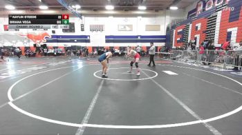 130 lbs Champ. Round 2 - Kaylin Steede, Oak Hills vs Briana Vega, Desert Hot Springs