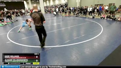 86 lbs Quarterfinal - Gunner Killingsworth, Threestyle Wrestling Of Oklahoma vs Anze Williams, Meridian Maniacs Wrestling Club