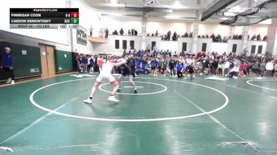 132 lbs Round Of 32 - Finnegan Coon, New Bedford vs Caedon Demontigny, Scituate
