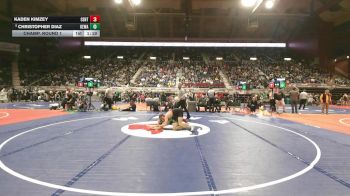 4A-138 lbs Champ. Round 1 - Christopher Diaz, Kelly Walsh vs Kaden Kimzey, Central