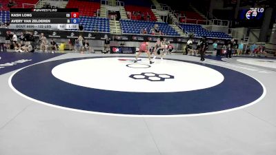 132 lbs Cons. Rd Of 64 - Kash Long, CO vs Avery Van Zelderen, IA