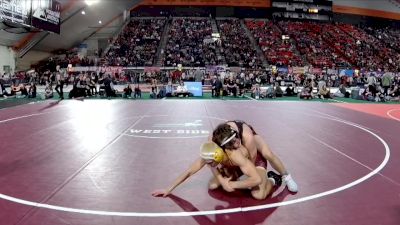 3A 157 lbs Quarterfinal - Zach David, St. Maries vs Conner Christensen, Clearwater Valley