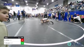 88 lbs Semifinal - Dylan Miller, Standfast vs Tucker Bryson, Harrah Little League Wrestling