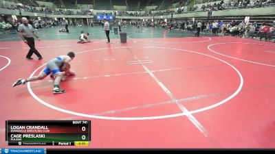 100 lbs 1st Place Match - Cage Preslaski, Pulaski vs Logan Crandall, Evansville Wrestling Club