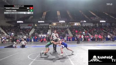 90 lbs Cons. Round 2 - Hadley Page, Linn County vs Evacy Chestnut, Norton Wrestling Club