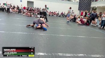 132 lbs Round 4 (6 Team) - Jacob Harless, Mat Monkeys vs Roman Ortez, Bronco Elite WC