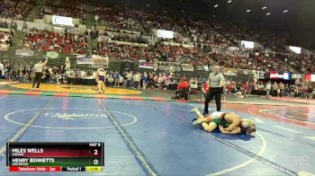 A - 160 lbs Quarterfinal - Henry Bennetts, Whitefish vs Miles Wells, Hardin