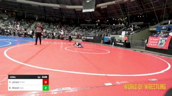 43 lbs Consi Of 8 #1 - Violet Jones, Springdale Youth Wrestling Club vs Brooks Wood, Oklahoma Wrestling Academy