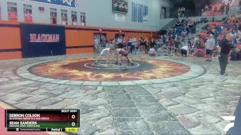 113-120 lbs Semifinal - Sebron Colson, Blackman Freestyle And Greco vs Sean Sanders, Ground Zero Wrestling