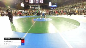 170 lbs Cons 64 #1 - Ronald Robinson, Arizona vs Roth Powers, Alaska